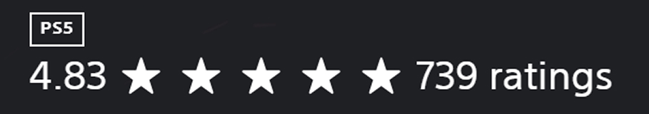 PS5 rating